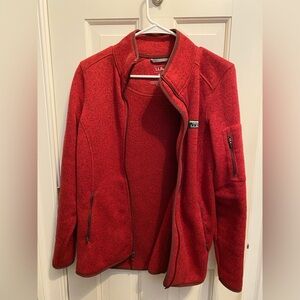 L.L. Bean Scarlet Fleece Jacket